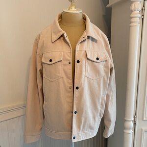 Men's Corduroy Jacket in Beige